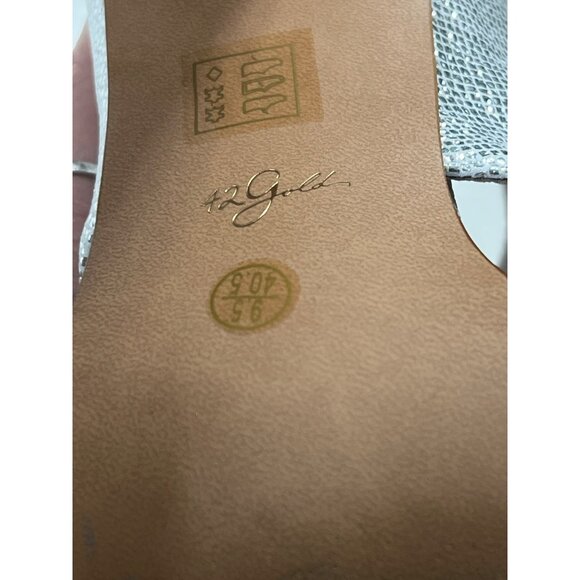 42 Gold Linx Silver Heels Size 9.5 - Picture 5 of 13